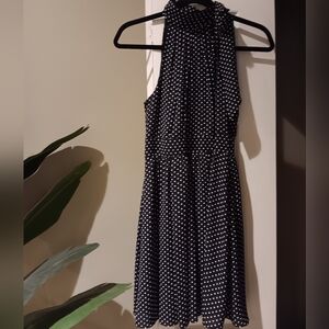 Express polka dot dress